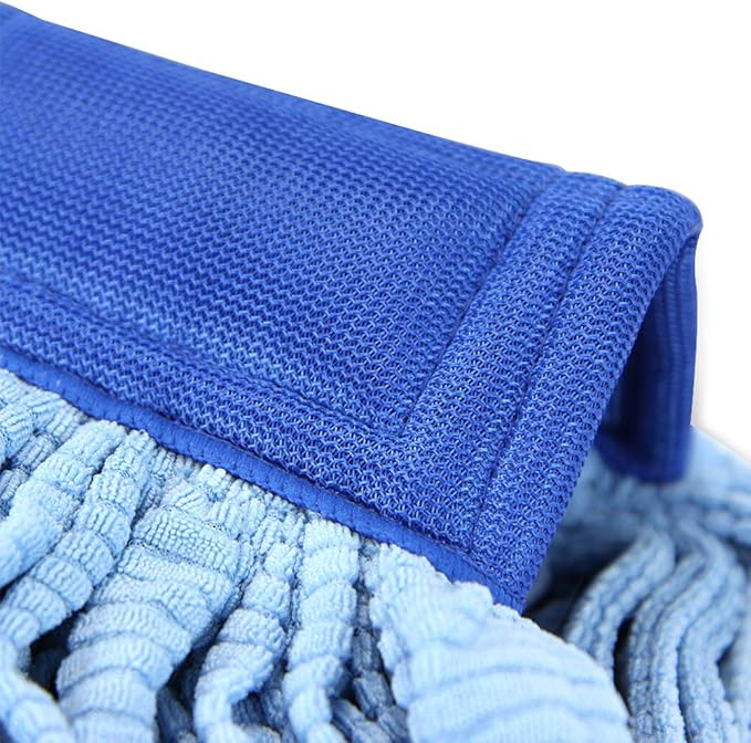 Arkwright Microfiber Tube Mop Head Replacement - Heavy Duty Lint Free Super Absorbent &amp Bleach-Safe Janitorial Essential for Commercial &amp Industrial Floor Cleaning 21 oz Blue