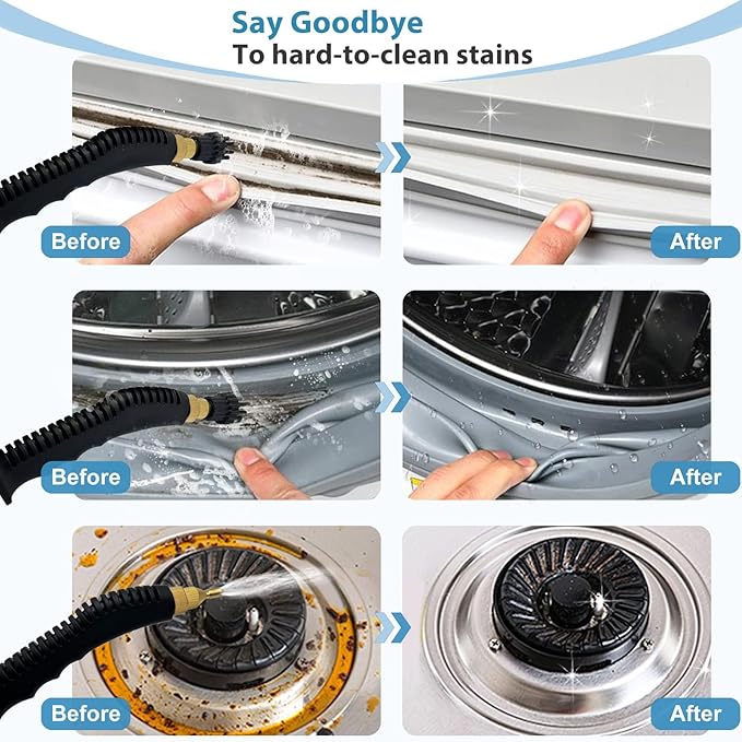 Steam Cleaner - Steamer for Cleaning Handheld Steam Cleaners for Home Use High Pressure Portable Steamer Cleaner for Car Detailing Kitchen Bathroom Grout and Tile