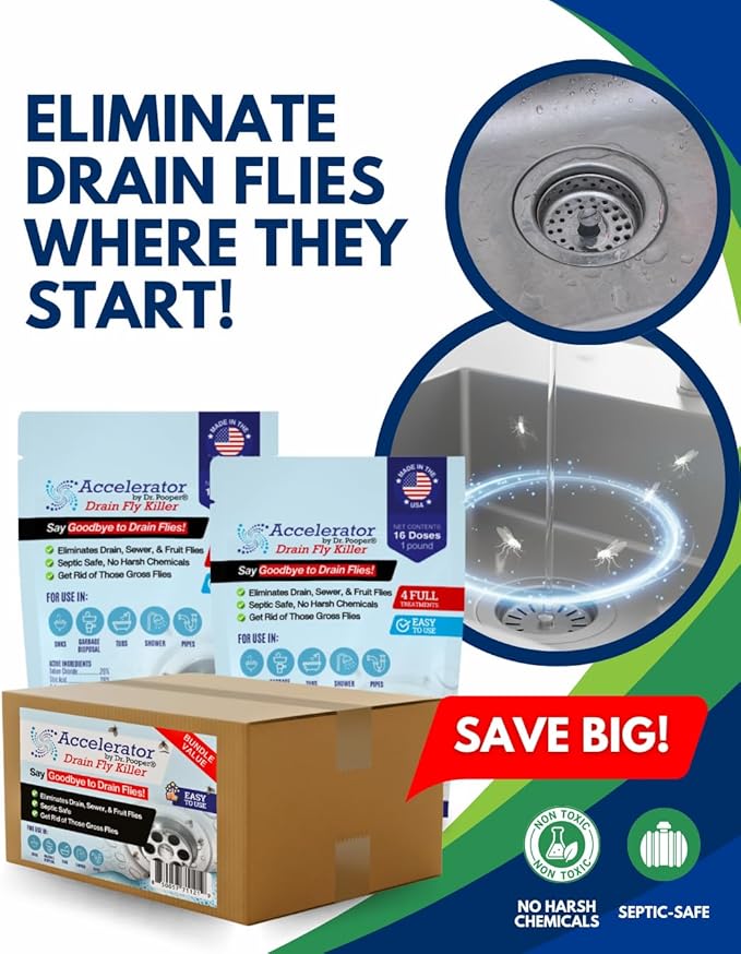 Drain Powder 32oz Powder – Complete Drain &amp Pipe Treatment Kit