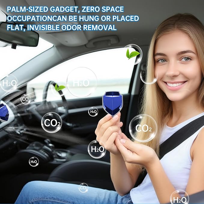 Car Air PurifierDeodorizer &amp Odor EliminatorNo Power Needed Car Air FreshenerRemoves Smoke &amp Pet OdorEco-Friendly Long-Lasting Car Accessories2-Pack