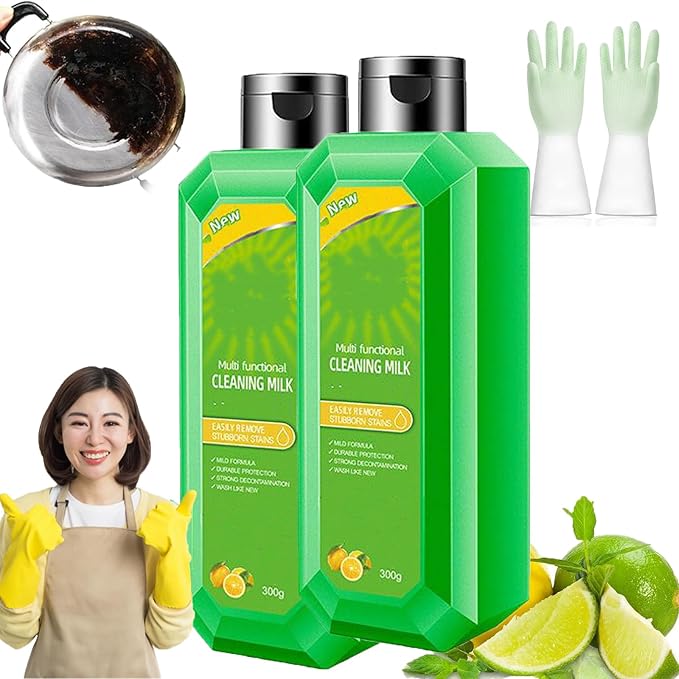 Cleaning Milk House Cleaner 2026 New Multi Scene Cleansing Milk 10.5 Oz/300 Ml Kitchen Stains Cleaners for Multi-scene Clean (2)