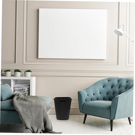 Large Plastic Garbage Can for Bathroom Kitchen Bedroom Living PP Wastebasket Bin Minimalist Trash Container Easy to Clean and Spacious