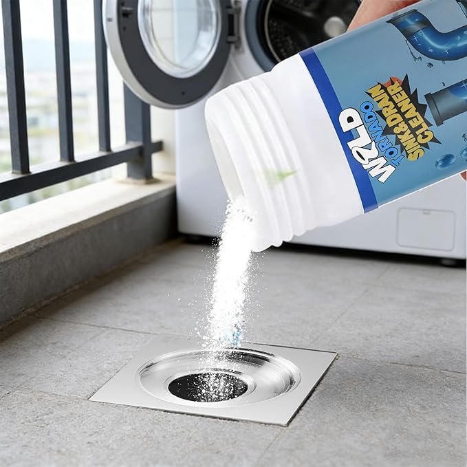 Wild Tornado Sink and Drain Cleaner Wild Tornado Pipe Dredge Powerful Sink and Drain Cleaner Powder Fast Foaming for Kitchen Toilet Pipeline Quick Cleaning Tool (4PC)