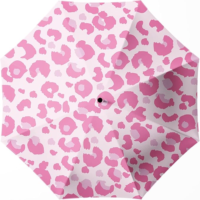 Small Compact Travel Automatic Folding Umbrella for Women Portable Lightweight Rain Wind UV Sun Shade