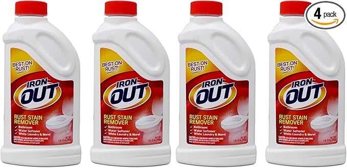 IRON OUT IO30N Rust Stain Remover Powder 1 lb 12 oz Bottle 2 Count (Pack of 2)
