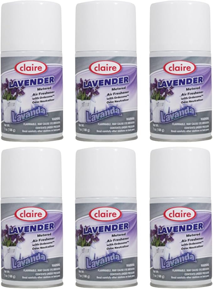 Claire CL115 Lavender Metered Air Freshener 7 Oz (6 Pack)