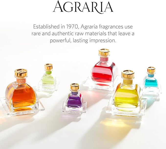 AGRARIA PetiteEssence Botanical Home Fragrance Gift Set Hand Crafted Sola Flower Scented Oil Reed Diffuser for All Occasions