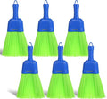 6 Pcs Soft Bristle Broom Poly Fiber Whisk Broom with Hang Hole Handheld Brush for Indoor Outdoor Cleaning Car Porch Floor Room &amp Deck Dust Dirt Remover Compact Easy Storage