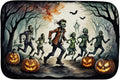 Caroline's Treasures DAC2287DDM Zombies Spooky Halloween Dish Drying Mat Absorbent Dish Drying Mat Pad for Kitchen Counter Dish Drainer Mat for Countertop 14 x 21 Multicolor