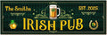 THUYPT Personalized Irish Drying Mat for St Patrick's Day Decor Irish Bar Pub Accessories Spill Mat Countertop Bar Shamrock Dish Drying Mat for Bar Counter Absorbent Coffee Maker (04)