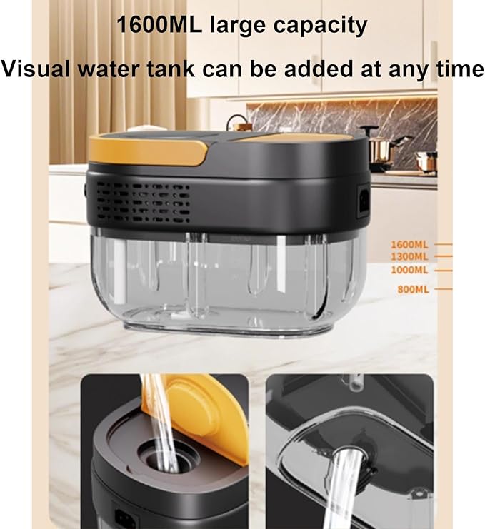 Steam Cleaner with Handle Controllable SwitchPortable 2500W High Pressure Handheld Steam Cleanerfor Car Kitchen Furniture Grout TileYellow