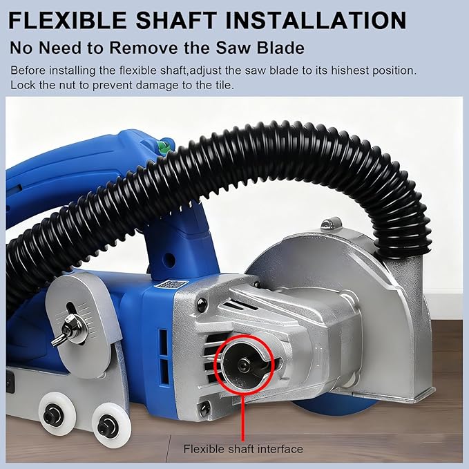 1200W Tile Gap Crevice Cleaning Machine Slotting Tool 9000 RPM Tile Joint Cleaner Tile Joint Cleaning Machine with A Built-in Dust Collection Electric Tile Seam Cleaning Machine