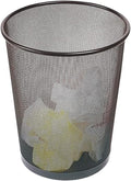 Staples Indoor Black Trash Can Without Lid Steel Mesh 5 Gal. 2/Pack