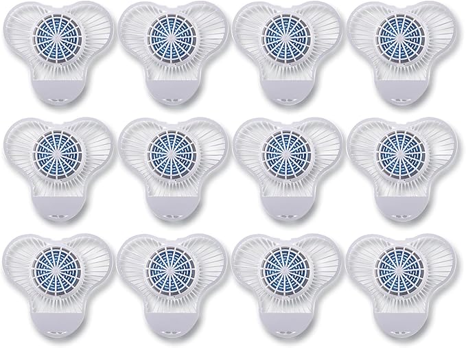 Boardwalk TBSP012I072M332143000 Green Apple Fragrance Urinal Screen with Non-para Cleaner Block (12/Box)
