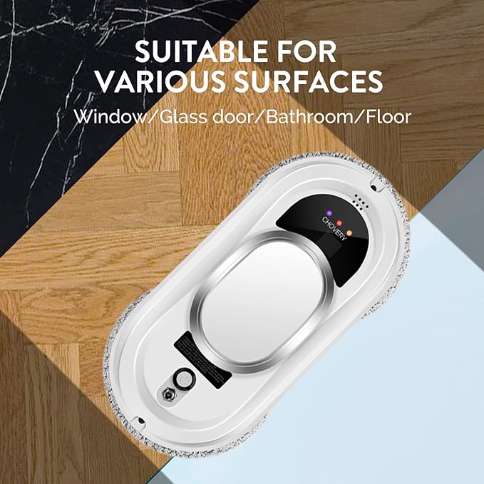 Window Cleaner RobotSmart Glass Cleaning Robotic with 5600Pa Strong SuctionRemote Control Window Cleaning Robot for Windows/Tiles/Class Door