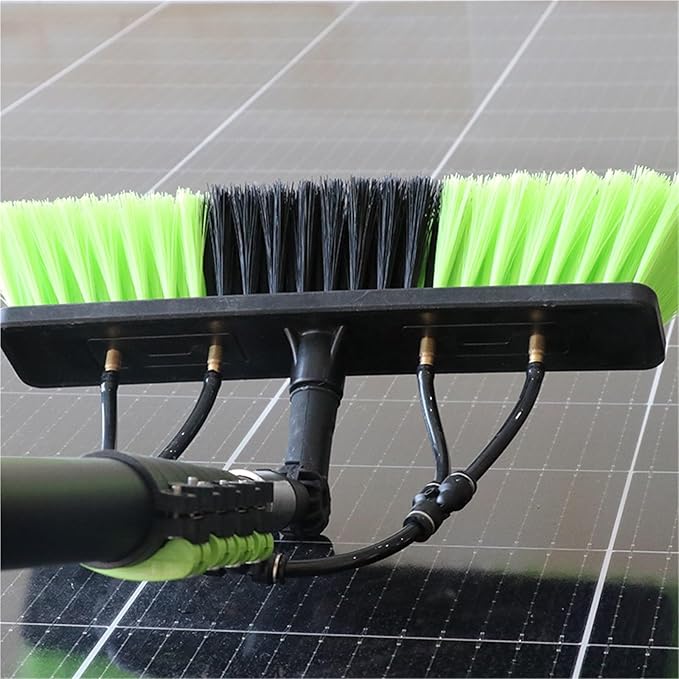 Solar Panel Cleaning Brush Water Supply Telescopic Pole Window Cleaning With Brush Cleaner Solar PanelWater Fed Pole
