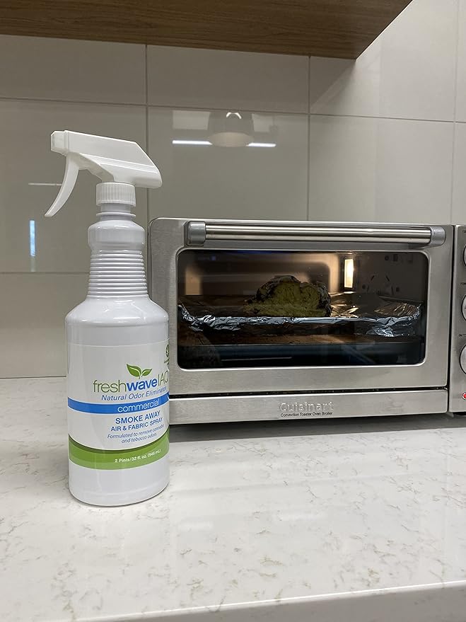 Fresh Wave IAQ Commercial Smoke Away Air &amp Fabric Liquid 128 Fl. Oz. | Great for Strong Odors | Safer Natural Ingredients | Odor Eliminator for Home or Large Commercial Areas