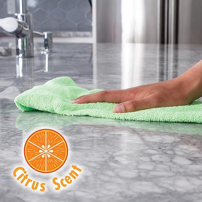 Stone Surface Cleaner Spray for Stonetech Revitalizer Cleaner and Protector - 3‑in‑1 Daily Stone &amp Grout Cleaner - Reseals &amp Refreshes Natural Stone Countertops Floors &amp Tiles (Citrus 24