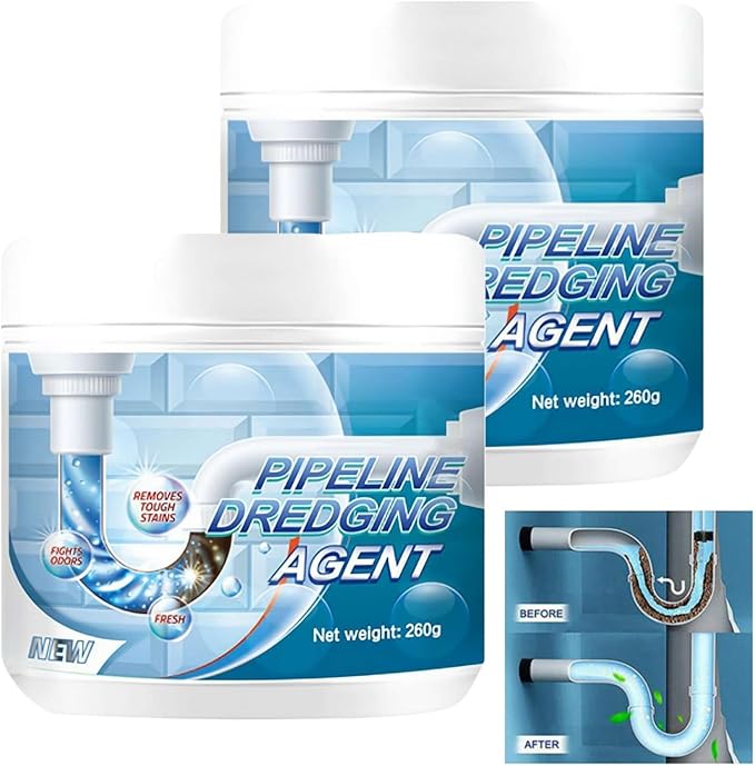 Sink Drain Hair Clog Remover Cleaner Pipeline Dredging Agent Powerful Unclogging Sink Hair Cleaner Toilet Unclogger Heavy Duty Bathroom Shower Pipeline Dredging Agent (1)