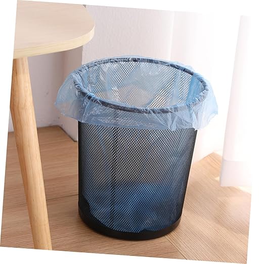 Portable Mesh Wastebasket Large Capacity Office Trash Can for Desk and Home Iron Mesh Waste Container for Bathroom and Workspace Organization