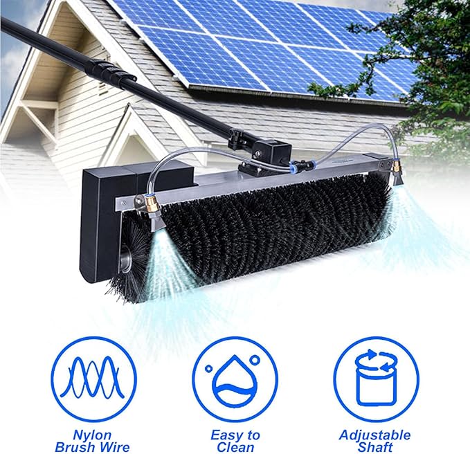 Window Solar Panel Cleaning Kit 3.5/5.5/7.5m Length Window Washing Cleaner Equipment Outdoor Window Glass Water Brush Cleaner Tool3.5M