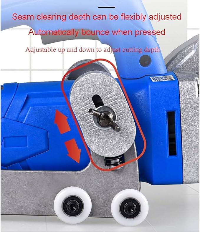 1200W Electric Grout Removal Tool 9000RPM Professional Tile Grout Remover Machine with Diamond Blade for Cleaning Grout Between Tiles DIY Regrouting Tool 220V