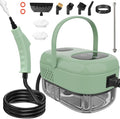 2500W Handheld Steam Cleaner for Home &amp Car 1.1L Portable High-Pressure Steamer 10s Fast Heat-Up 6-Level Adjustable Steam Multipurpose Cleaning Kit – Green