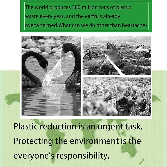 Compostable Trash Bags 13 Gallon Green Compst Trash Bags for Home and Kitchen 50L Capacity 5 Pack 80 Counts