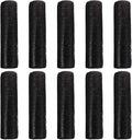 GLEAVI Disposable Plastic Garbage Bags Drawstring 10 Packs 150pcs Black Heavy-duty Trash Bags for Kitchen Waste Container Household Use