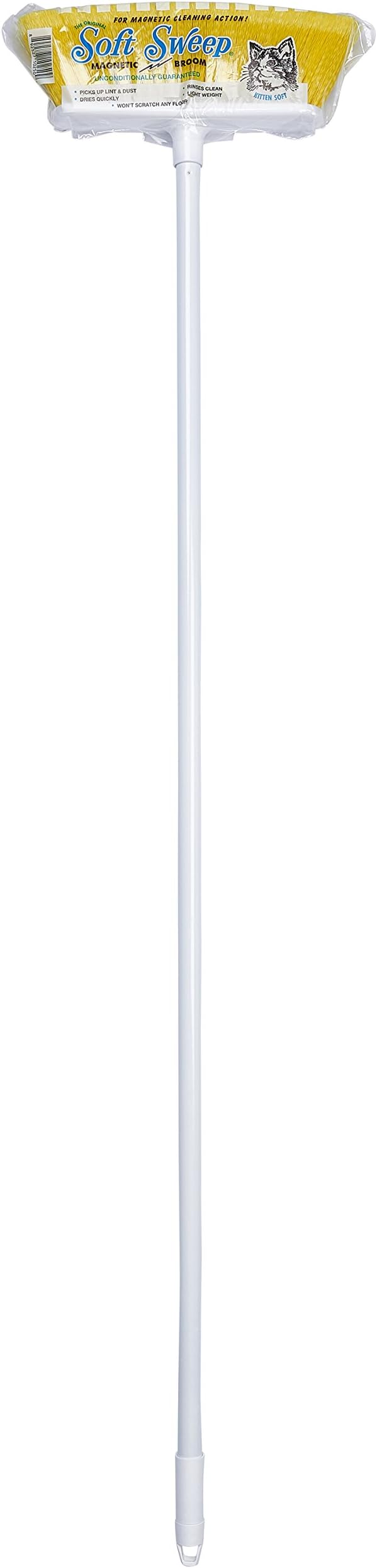 The Original Soft Sweep Magnetic Action Broom - 4 Brooms - Purple Pink Blue Yellow