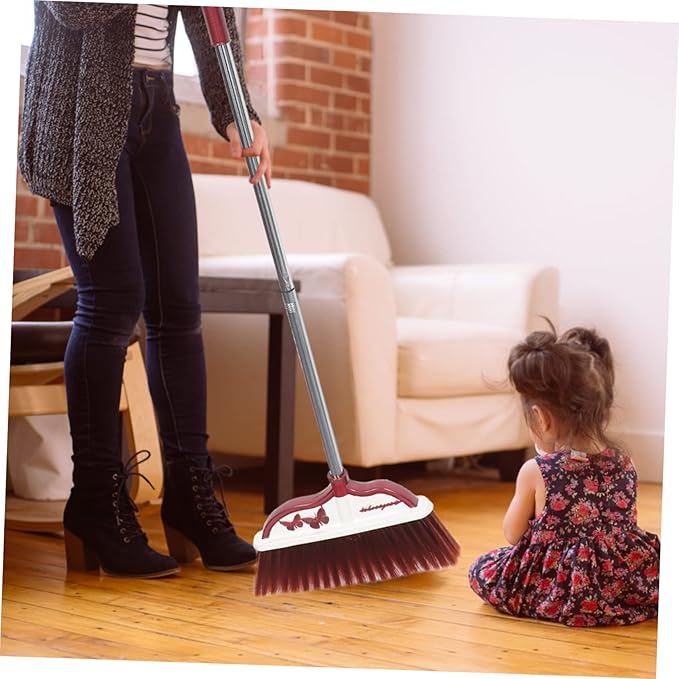 DECHOUS Stainless Steel Broom Dustpan Hand Broom Brush Cleaning Long Handle Home Office Cleaning Accessories