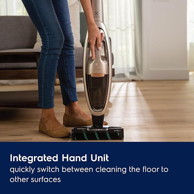 Electrolux WellQ7 Hard Floor Cordless 2-in-1 Vacuum with PowerPro Roller for Hard Surfaces 50-Minute Run Time 2 Power Modes Soft Sand