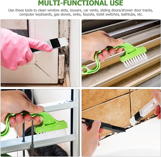 Mobestech 20 Pcs Brush Window Track Window Window Blinds Window Washing Kit Blind Keyboard Sunroof Cleaning Tools Duster Plastic Klinko