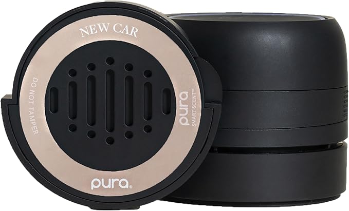 Pura Car Pro Set - Smart Fragrance Diffusion - Rechargeable &amp Cordless Smart Fragrance Diffusion - Automatic Start &amp Stop Accelerometer Detects Motion - Includes New Car Fragrance