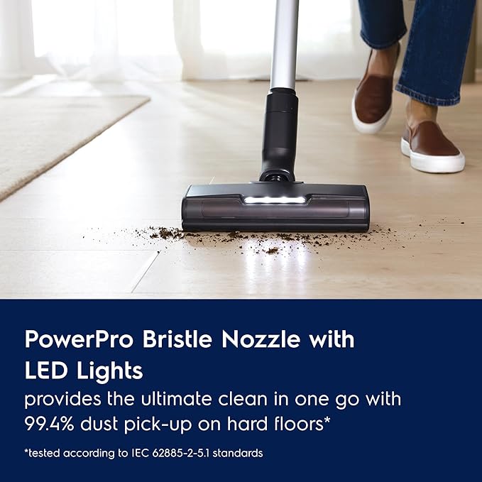 Electrolux Ultimate600 Cordless Stick Vacuum with PowerPro Bristle Nozzle and Larger Dust Bin Capacity 50-Minute Run Time 3 Power Modes Denim Blue