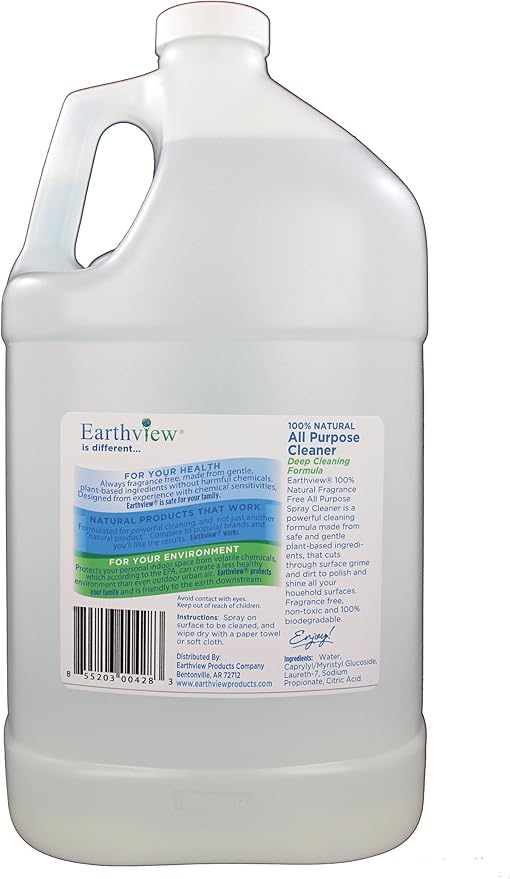 All Purpose Cleaner Fragrance Free 128oz Gallon Refill- Designed for Environmental Sensitivities (MCS EI MI)