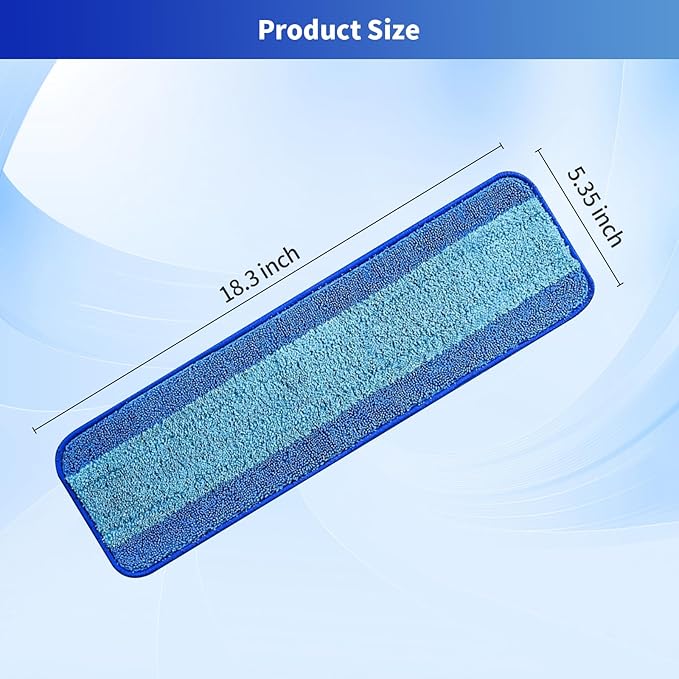 15-Pack Microfiber Mop Pads for Bona Mpo- Washable Reusable Refills for Hardwood Tile &amp Multi-Surface Floors | Pet Hair &amp Stain Remover