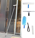 Outside House Large Glass Cleaning Tools 4m 5m 6m 7m 8m 9m 12m 15m Long Telescopic Window Washing Equipment for Housekeeping/Office/ 2-3 Floor/Shopping Mall(23ft/7M)