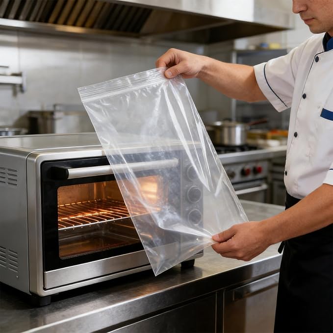 Rack Cleaning Bags - 10 Piece Degreaser Washing Bag | Reusable Leak Proof Soaking Bags | Heavy Duty Oven Rack Cleaner | Stove Grilling Microwave Toaster Kitchen Cooking Baking Barbecue Roasting