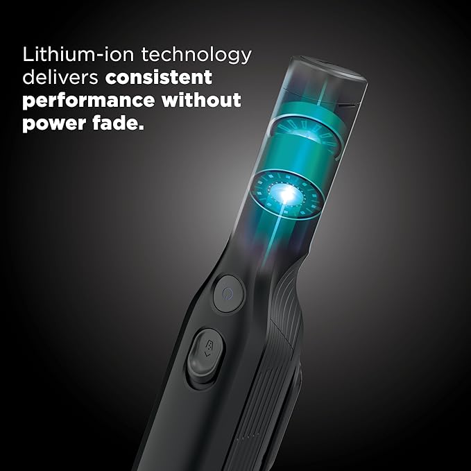 Shark WANDVAC Cordless Hand Vac Lightweight Versatile and Portable at 1.4 lbs. Powerful Suction for Pet Hair Charging Dock One-Touch Empty for Car &amp Home Duster Crevice Tool Black WV201BK