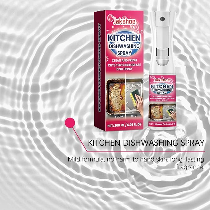 Kitchen Dish Spray - Grease Dissolver Removes Stubborn Stains Gentle On Dishes Easy To Use(3PCS)