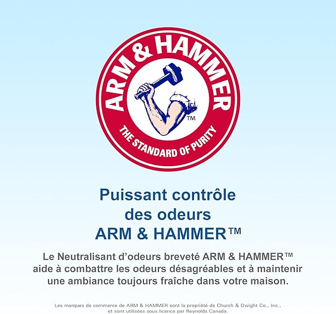 Hefty® Garbage Bags Strong Large 34 Litres White Kitchen Easy Flaps Arm &amp Hammer odour neutralizer 40 Bags