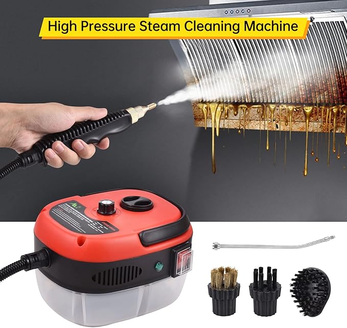 Multifunctional High Pressure Steam er Portable Handheld 2500W High Temperature Steam ing ioshine 6-gAdjustment for Kitchen Bathroom Floor