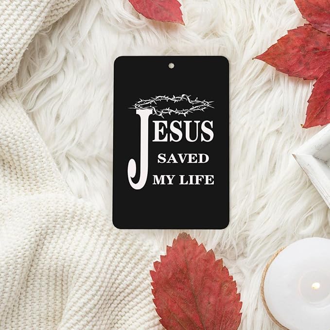 40 PCS Religious Jesus Christian Faith Cross Car Air Fresheners Cards Set Multi-Pack Scented Cards Long-Lasting Auto Fragrance Cards for Vehicle Home &amp Office Rectangle