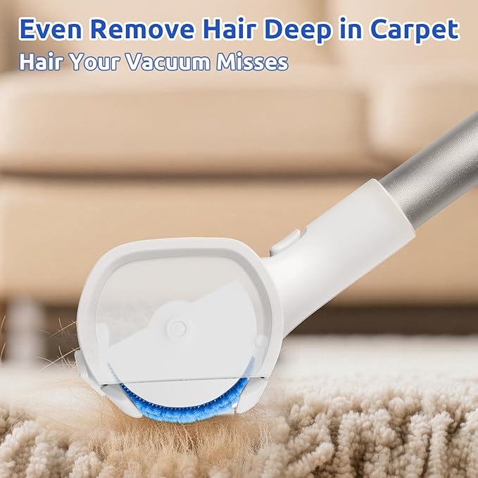 ACE2ACE A3 Pro Carpet Roller for Pet Hair Carpet Pet Hair Removal Tool Reusable Large Lint Rollers 5 Feet Long Handle No Bending No Kneeling Cat Dog Hair Remover for Carpet Rugs Mats Black