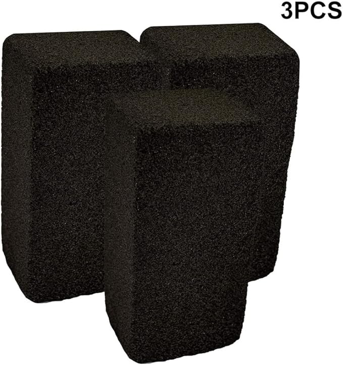 Grill Griddle Cleaning Brick Block Ecological Barbecue Removing Stains Stone 3PCS.