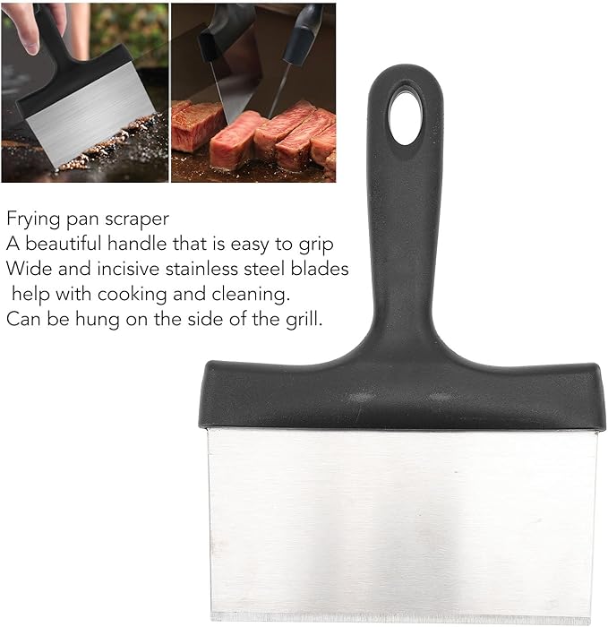 for Griddle Cleaning Kit Oil Removal Anti Hot Handle Multifunctional Grill Cleaning Kit (15Pcs)
