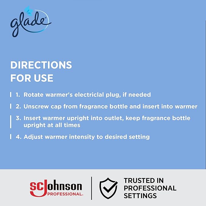 Glade PlugIns Refills Air Freshener Scented and Essential Oils for Home and Bathroom Apple Cinnamon 3.35 Fl Oz 5 Count (Pack of 5) 25 Refills Total