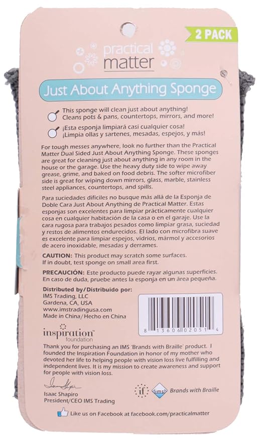 Cleanlogic Practical Matter Just About Anything Sponge (Pack of 6)