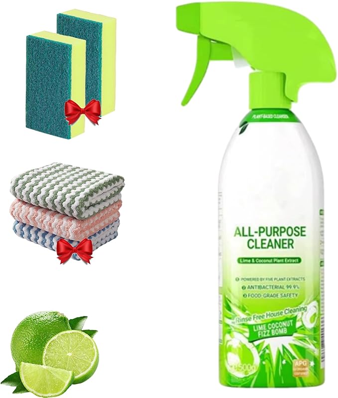 Cleanways All Purpose Cleaner 500ml Plant-Based Multipurpose Cleaner Spray for Kitchen Bathroom &amp Appliances No Rinsing Required (1pcs)
